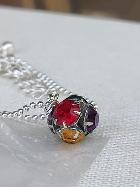 Swarovski Crystal Ball Pendant Necklace